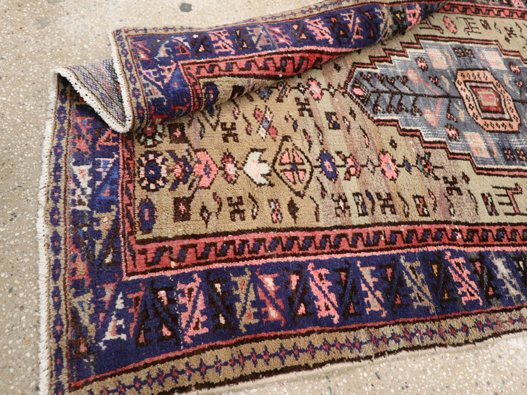 Vintage Persian Hamadan Rug, No.26284 - Staging