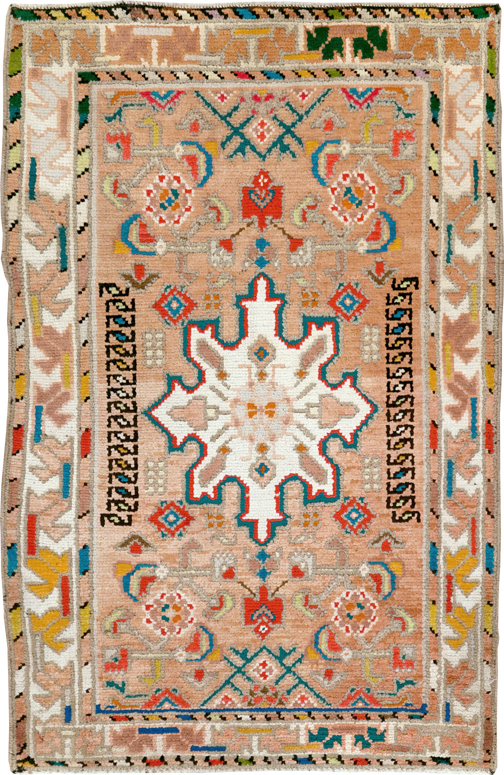 Vintage Persian Hamadan Rug, No.26285 - Staging