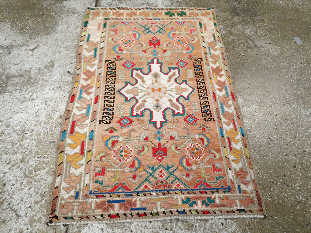 Vintage Persian Hamadan Rug, No.26285 - Staging