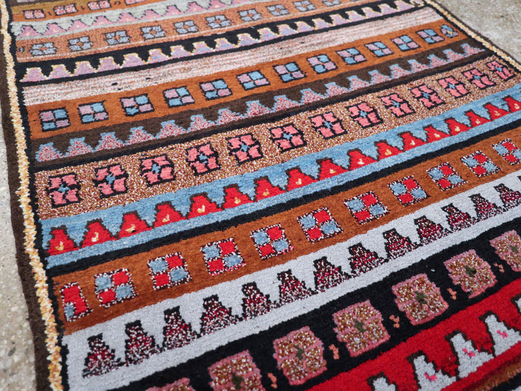 Vintage Persian Gabbeh Rug, No.26286 - Staging