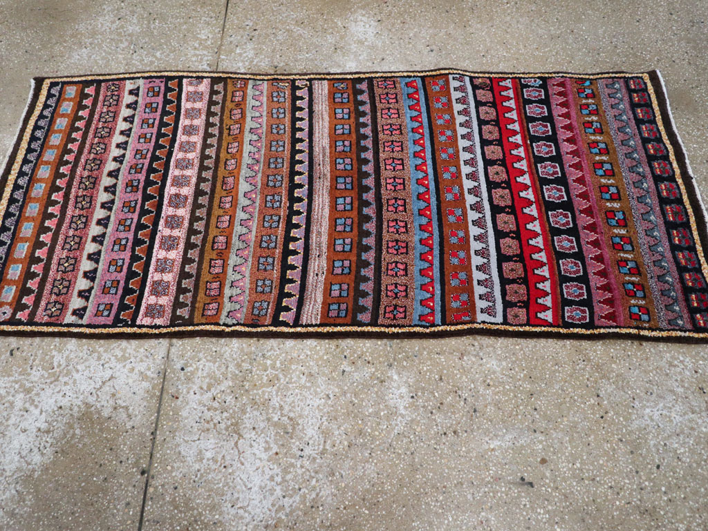 Vintage Persian Gabbeh Rug, No.26286 - Staging