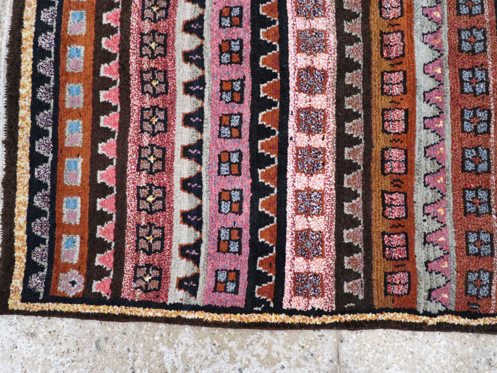 Vintage Persian Gabbeh Rug, No.26286 - Staging
