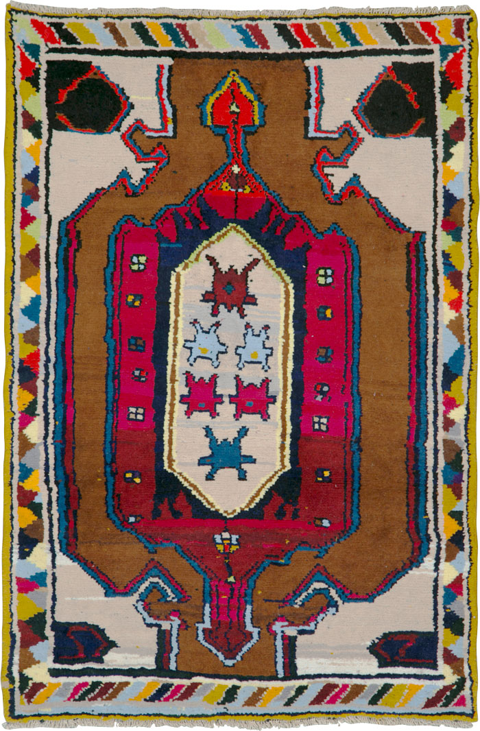 Vintage Persian Hamadan Rug, No.26304 - Staging