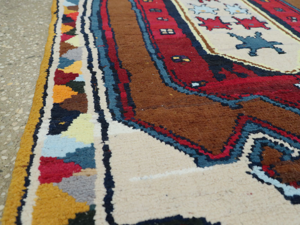 Vintage Persian Hamadan Rug, No.26304 - Staging