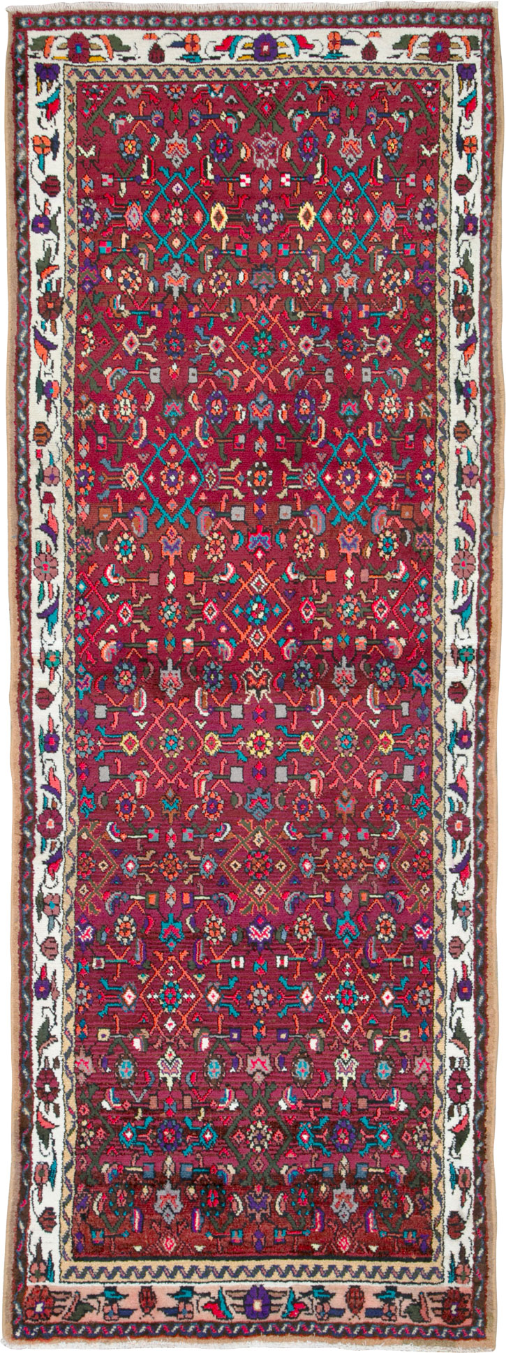 Vintage Persian Hamadan Rug, No.26306 - Staging