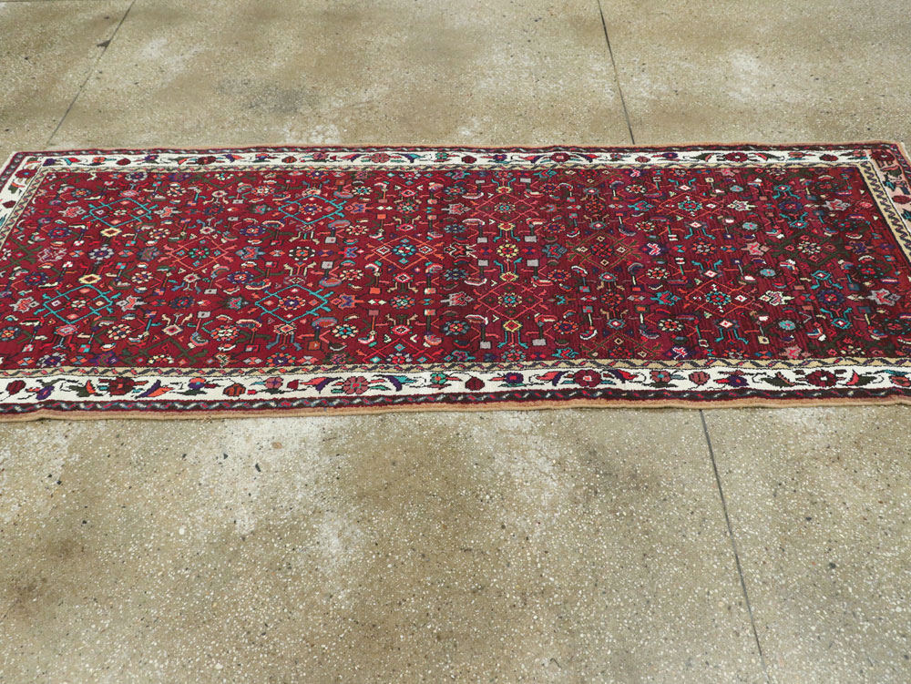 Vintage Persian Hamadan Rug, No.26306 - Staging