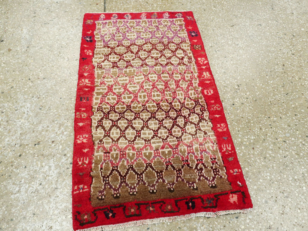 Vintage Persian Hamadan Rug, No.26308 - Staging