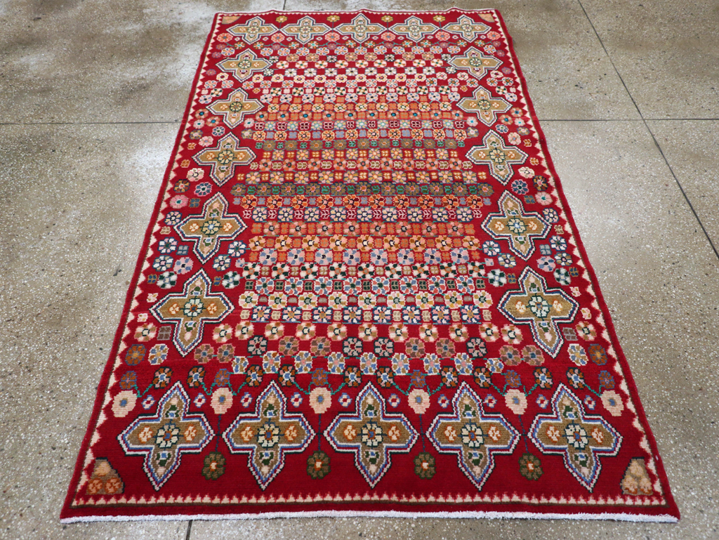 Vintage Persian Kashan Rug, No.26310 - Staging