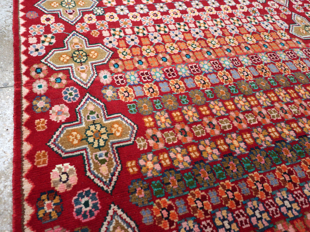 Vintage Persian Kashan Rug, No.26310 - Staging