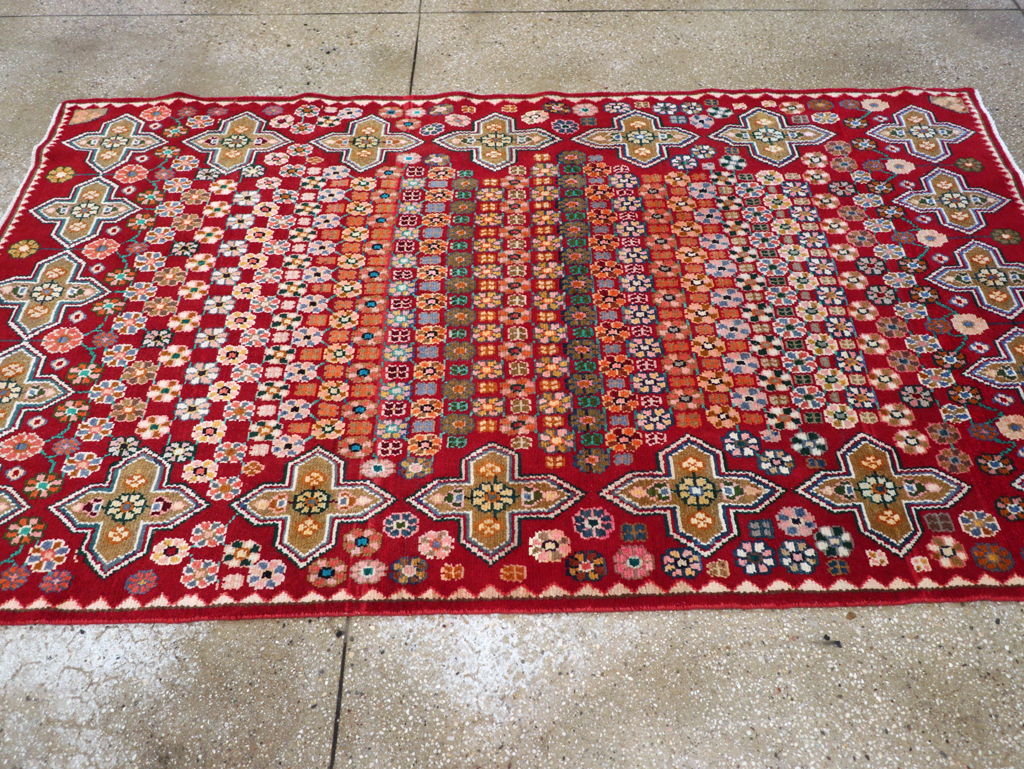 Vintage Persian Kashan Rug, No.26310 - Staging