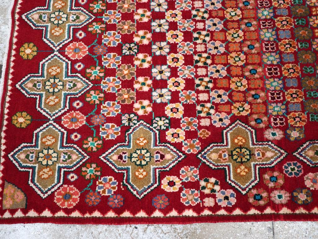 Vintage Persian Kashan Rug, No.26310 - Staging
