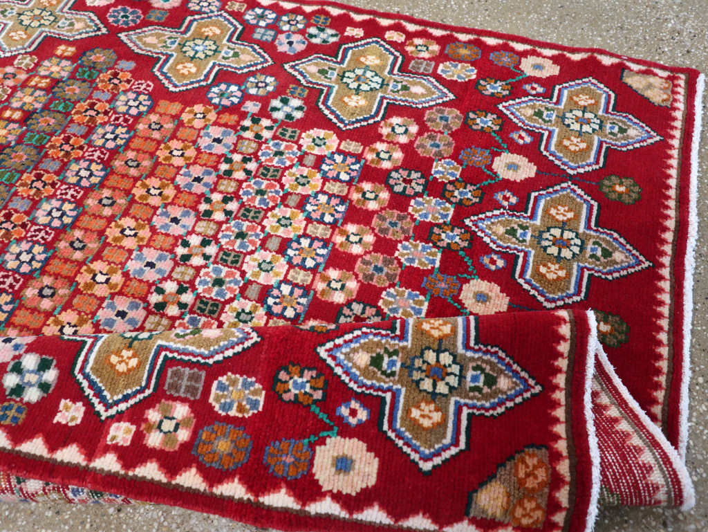 Vintage Persian Kashan Rug, No.26310 - Staging
