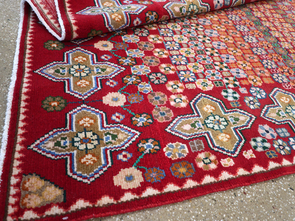 Vintage Persian Kashan Rug, No.26310 - Staging