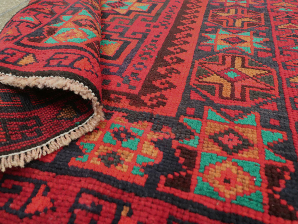 Vintage Persian Baluch  Square Rug, No.26319 - Staging