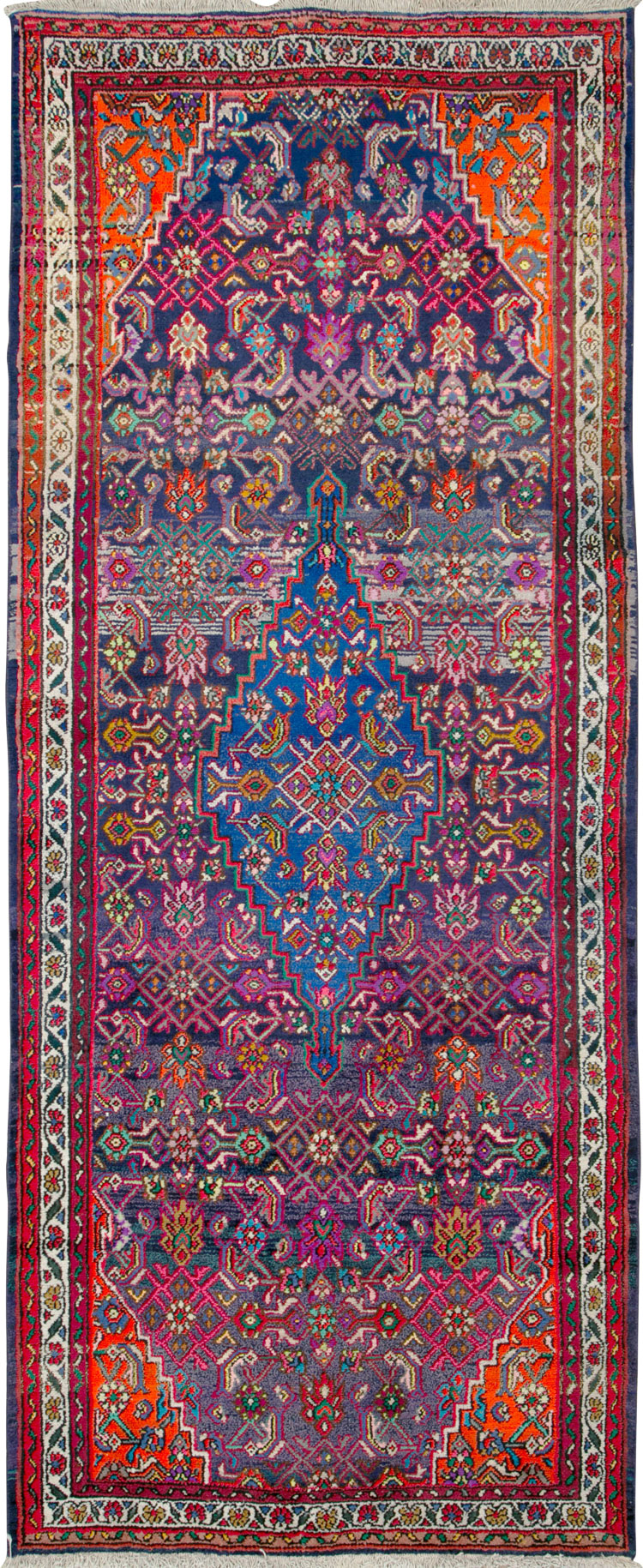Vintage Persian Hamadan Gallery Carpet, No.26324 - Staging