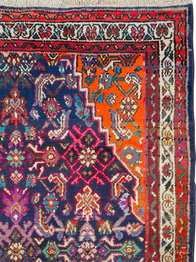 Vintage Persian Hamadan Gallery Carpet, No.26324 - Staging