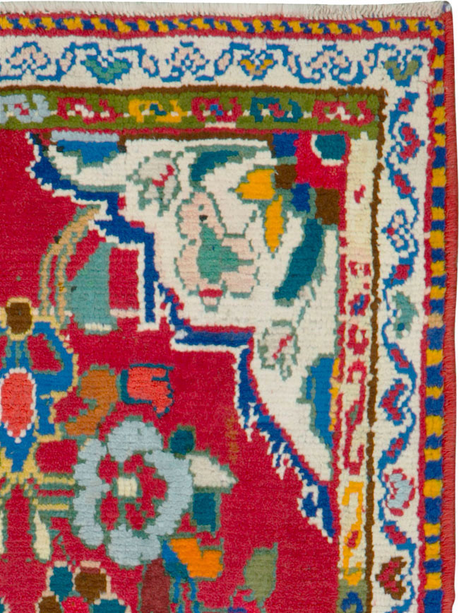 Vintage Persian Hamadan Rug, No.26327 - Staging