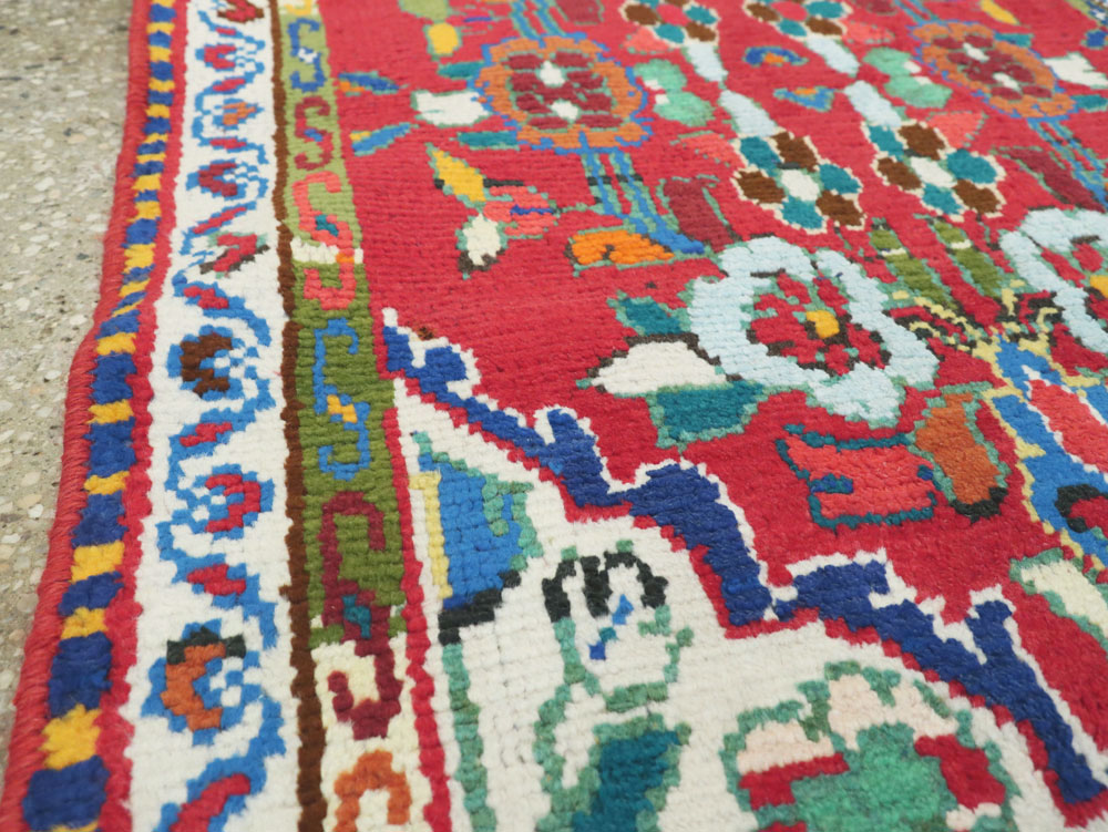 Vintage Persian Hamadan Rug, No.26327 - Staging