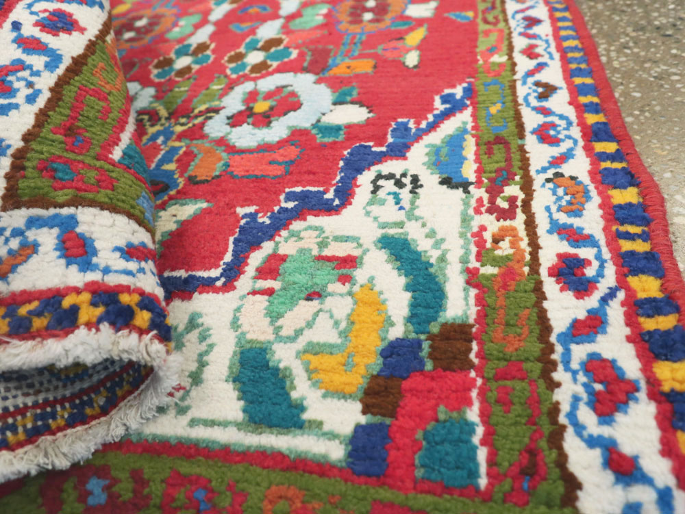 Vintage Persian Hamadan Rug, No.26327 - Staging