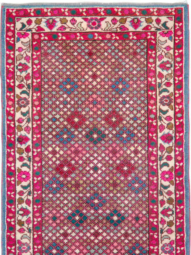 Vintage Persian Hamadan Rug, No.26328 - Staging