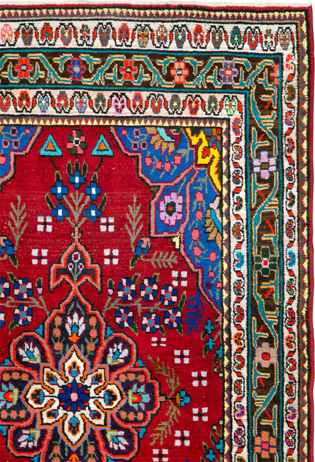 Vintage Persian Mahal Rug, No.26330 - Staging