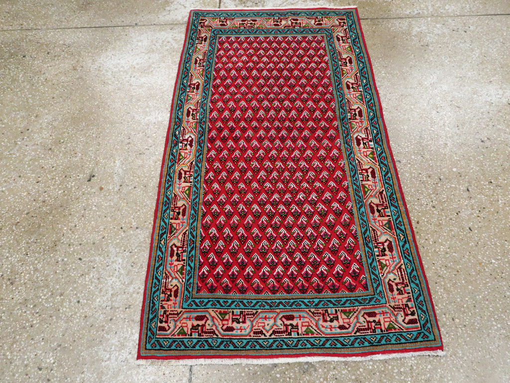 Vintage Persian Hamadan Rug, No.26331 - Staging