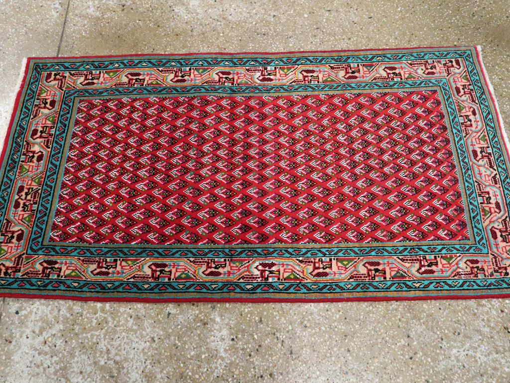 Vintage Persian Hamadan Rug, No.26331 - Staging