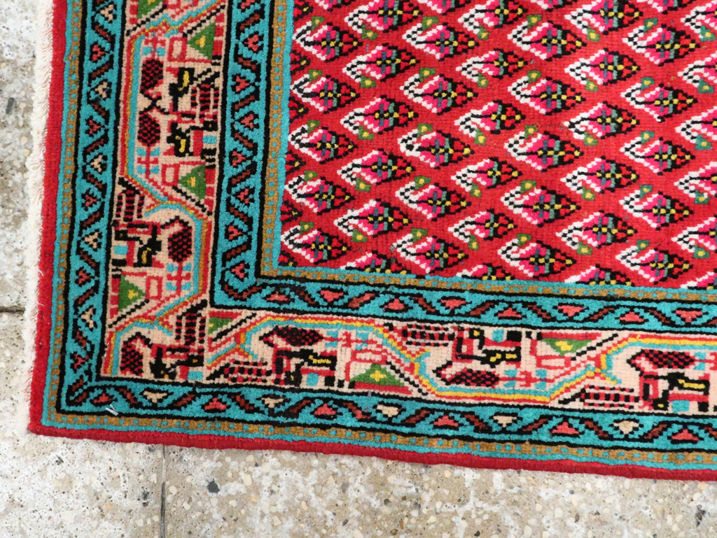 Vintage Persian Hamadan Rug, No.26331 - Staging