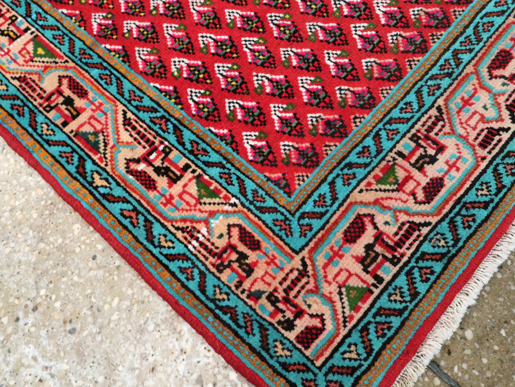Vintage Persian Hamadan Rug, No.26331 - Staging