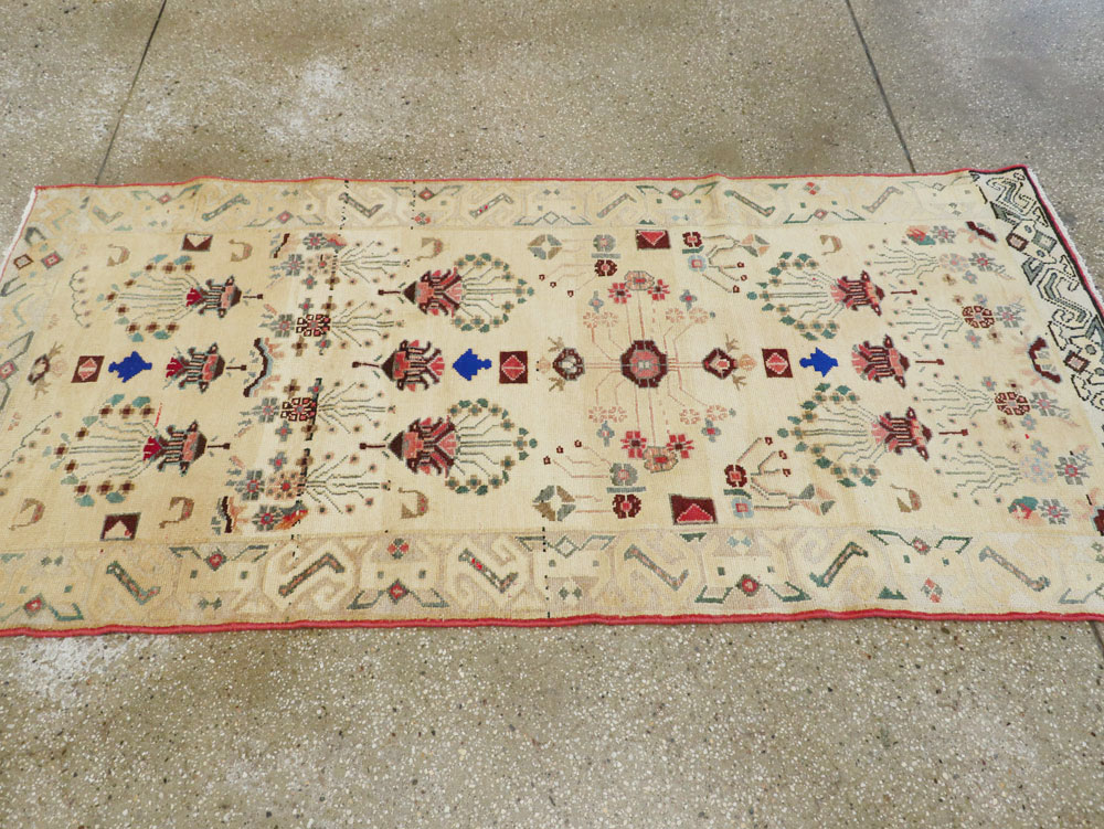 Vintage Persian Hamdan Rug, No.26332 - Staging