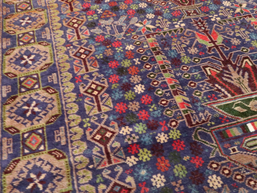 Vintage Persian Baluch Rug, No.26336 - Staging