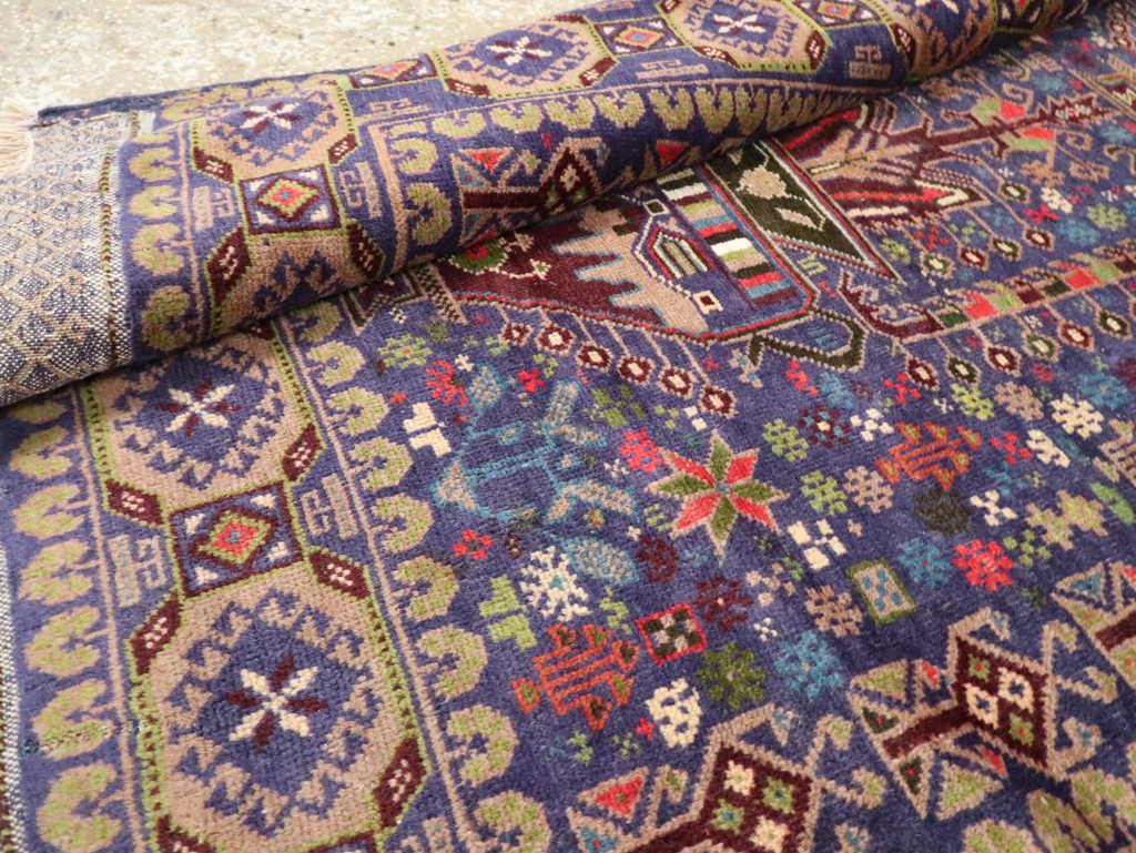 Vintage Persian Baluch Rug, No.26336 - Staging