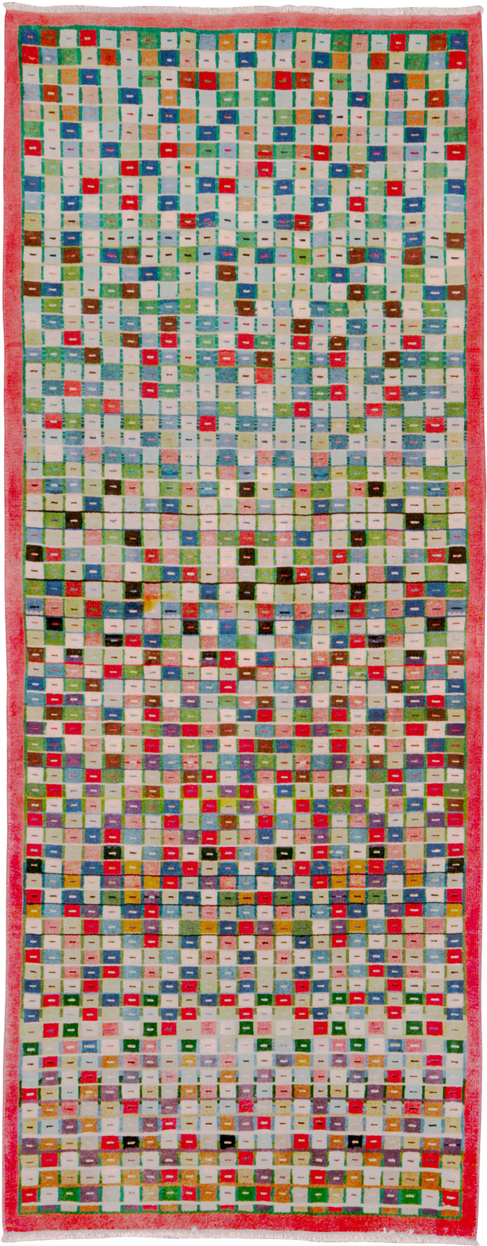 Vintage Persian Mahal Rug, No.26340 - Staging