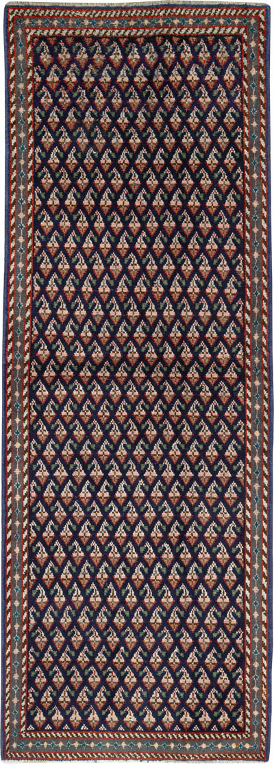 Vintage Persian Hamadan Rug, No.26341 - Staging