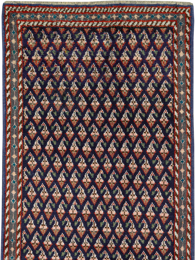 Vintage Persian Hamadan Rug, No.26341 - Staging