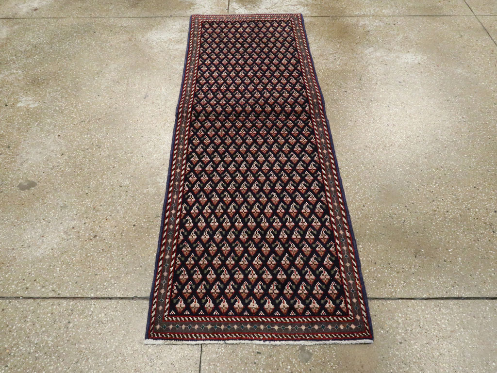 Vintage Persian Hamadan Rug, No.26341 - Staging