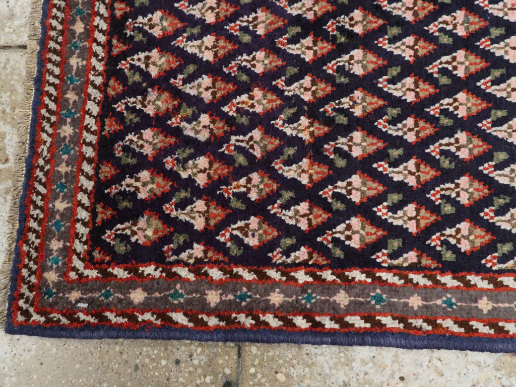Vintage Persian Hamadan Rug, No.26341 - Staging