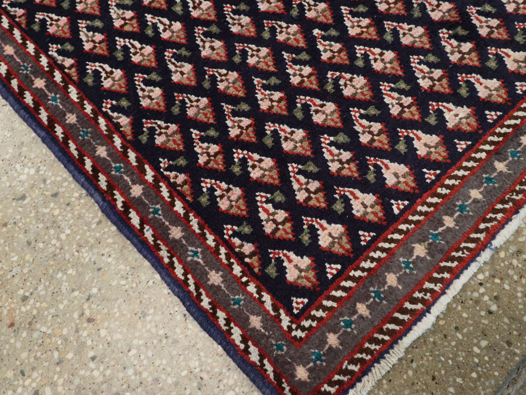 Vintage Persian Hamadan Rug, No.26341 - Staging