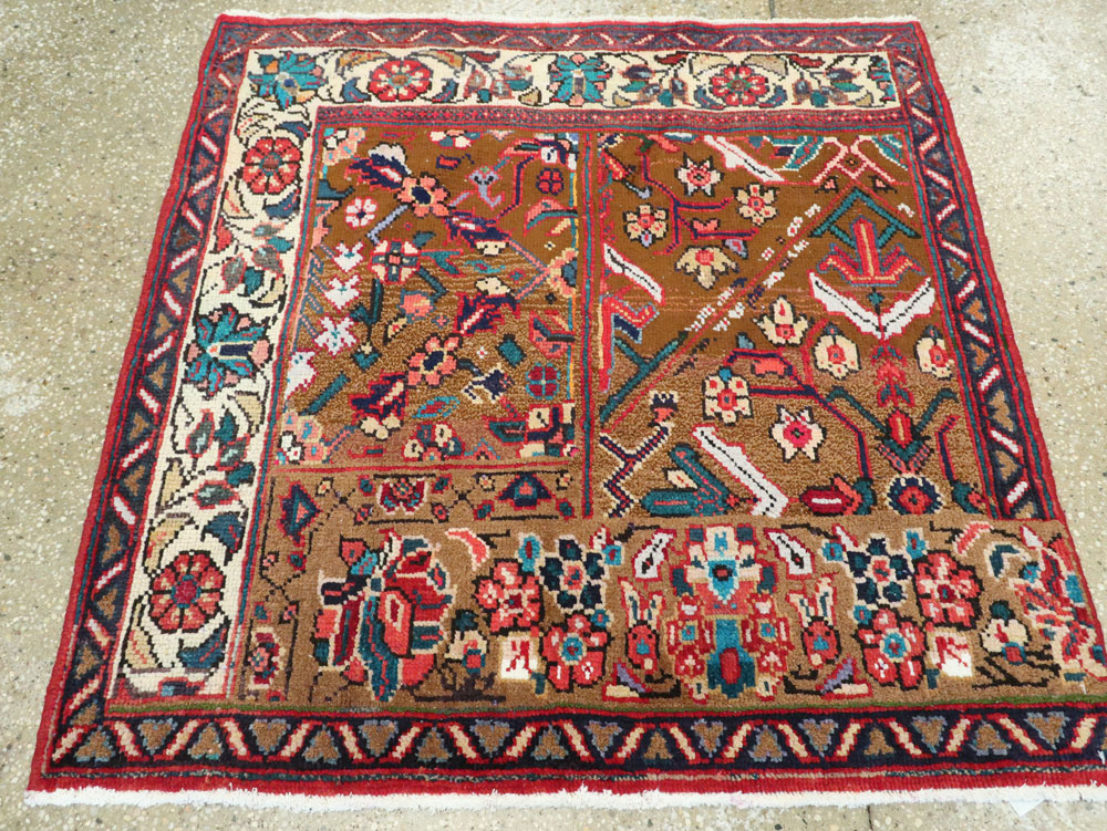 Vintage Persian Mahal Wagireh Sampler Rug, No.26342 - Staging
