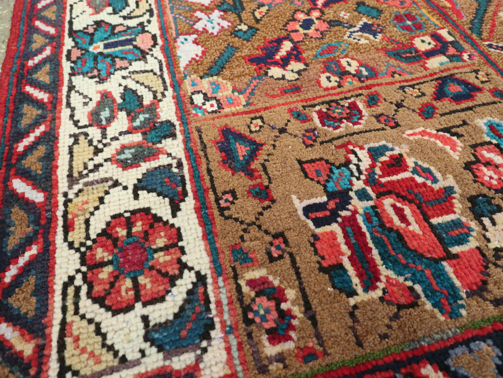 Vintage Persian Mahal Wagireh Sampler Rug, No.26342 - Staging