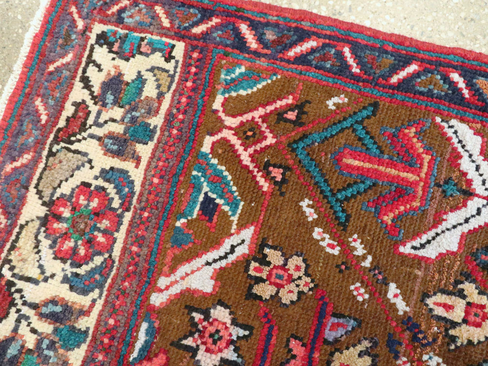 Vintage Persian Mahal Wagireh Sampler Rug, No.26342 - Staging