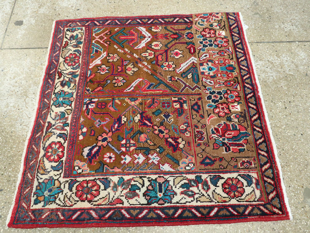 Vintage Persian Mahal Wagireh Sampler Rug, No.26342 - Staging