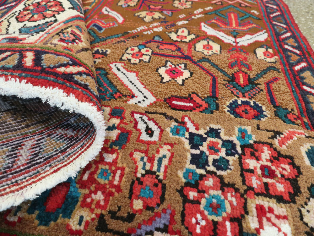 Vintage Persian Mahal Wagireh Sampler Rug, No.26342 - Staging