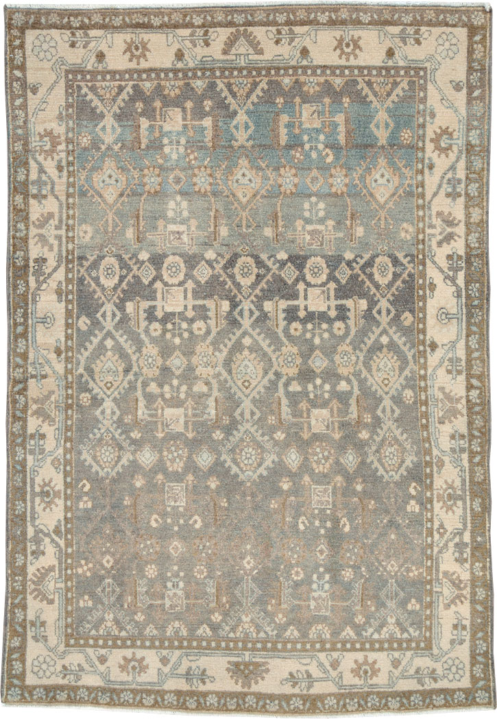 Vintage Persian Malayer Rug, No.26351 - Staging
