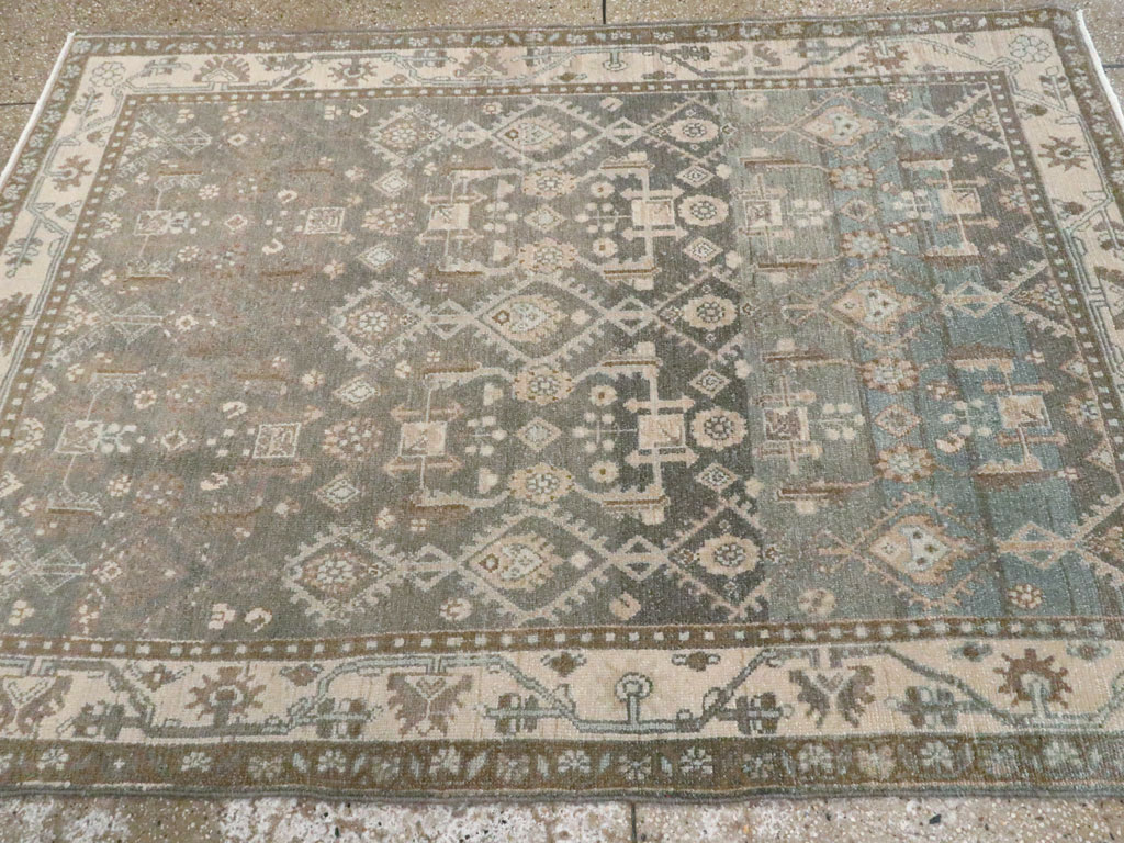 Vintage Persian Malayer Rug, No.26351 - Staging