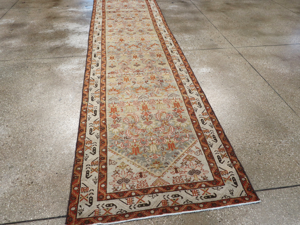 Vintage Persian Malayer Long Runner, No.26353 - Staging