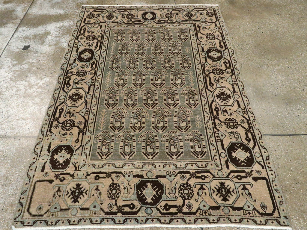 Vintage Persian Malayer Rug, No.26354 - Staging