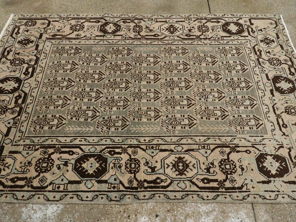 Vintage Persian Malayer Rug, No.26354 - Staging