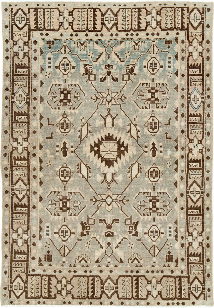 Vintage Persian Malayer Rug, No.26357 - Staging