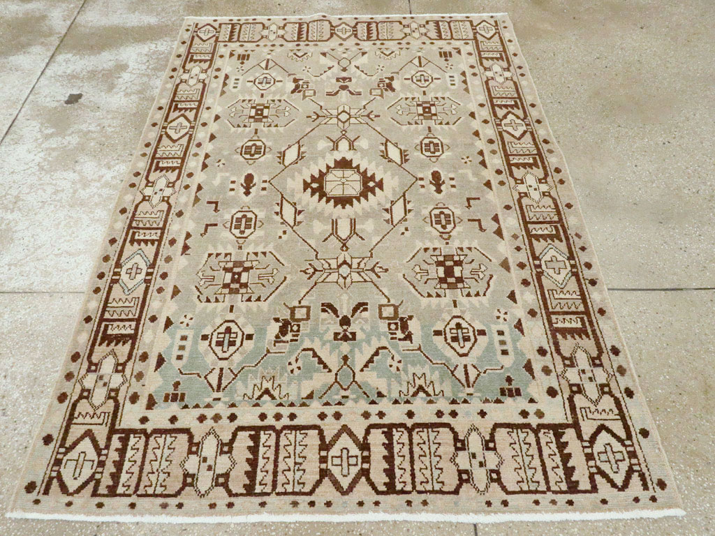 Vintage Persian Malayer Rug, No.26357 - Staging